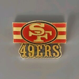 Vintage NFL San Francisco 49ers Team Logo Pin Marked 1984 Lapel Hat